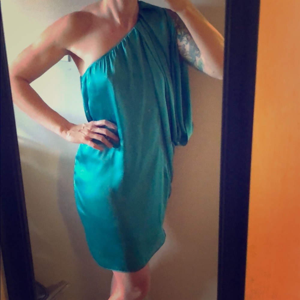 Teal Akira dress